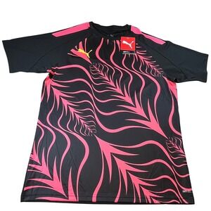 Puma Mens individualLIGA Graphic Jersey Black Sunset Glow 658984 57 Size M NWT